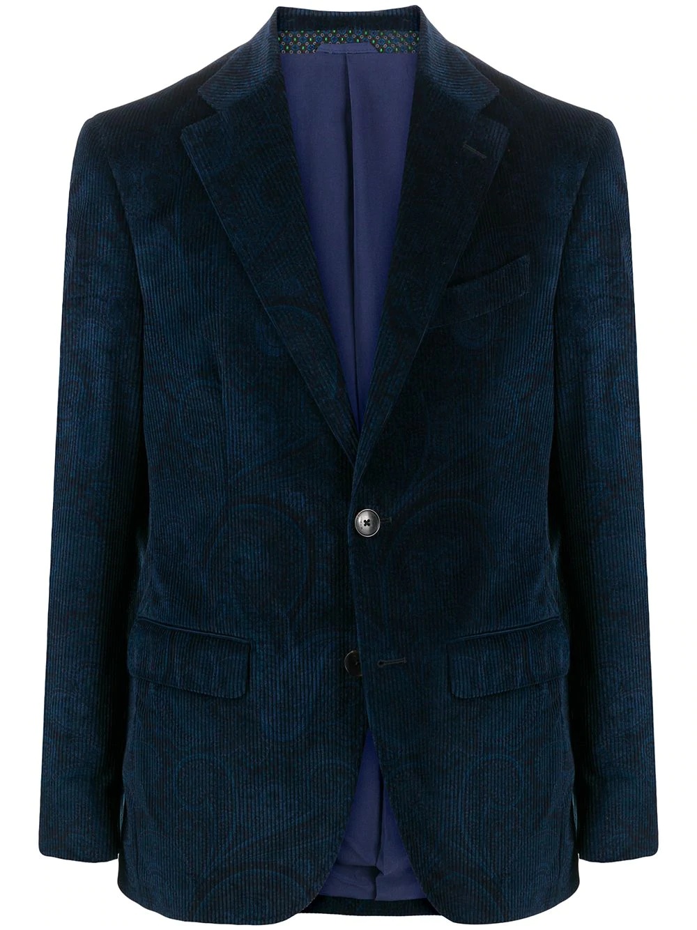 paisley-print corduroy jacket - 1