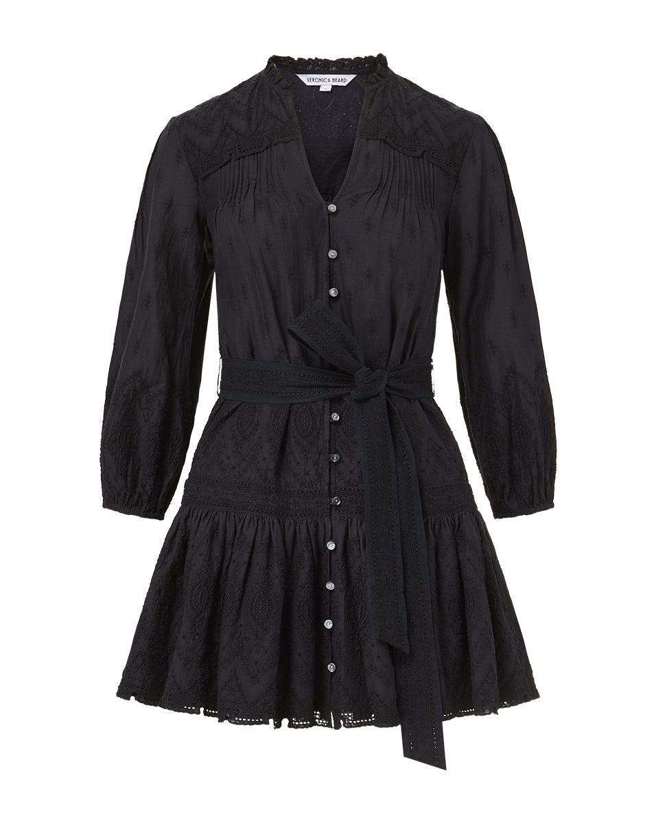 CHRISJEN COTTON EYELET DRESS - 1