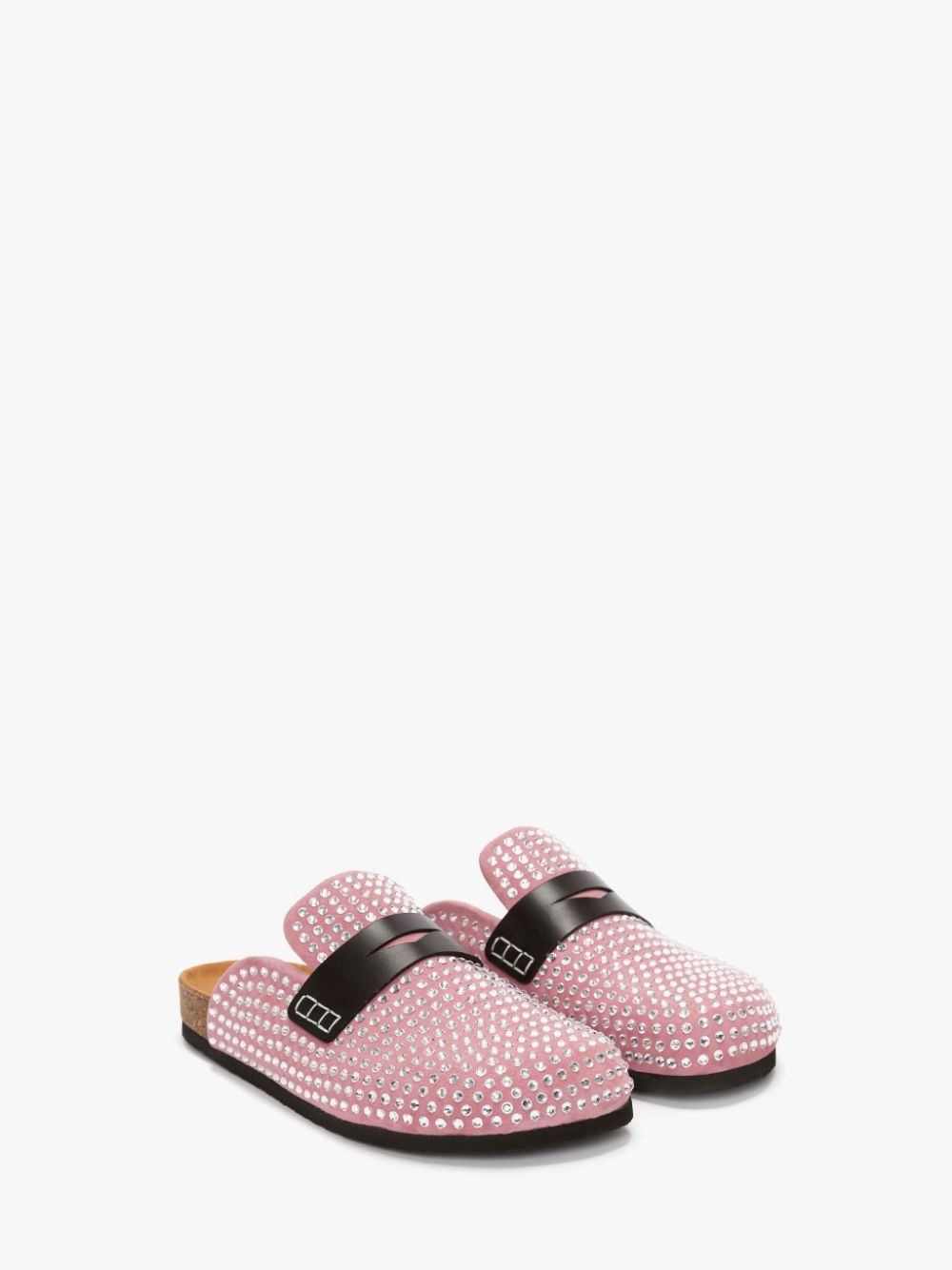 CRYSTAL LOAFER MULES - 2
