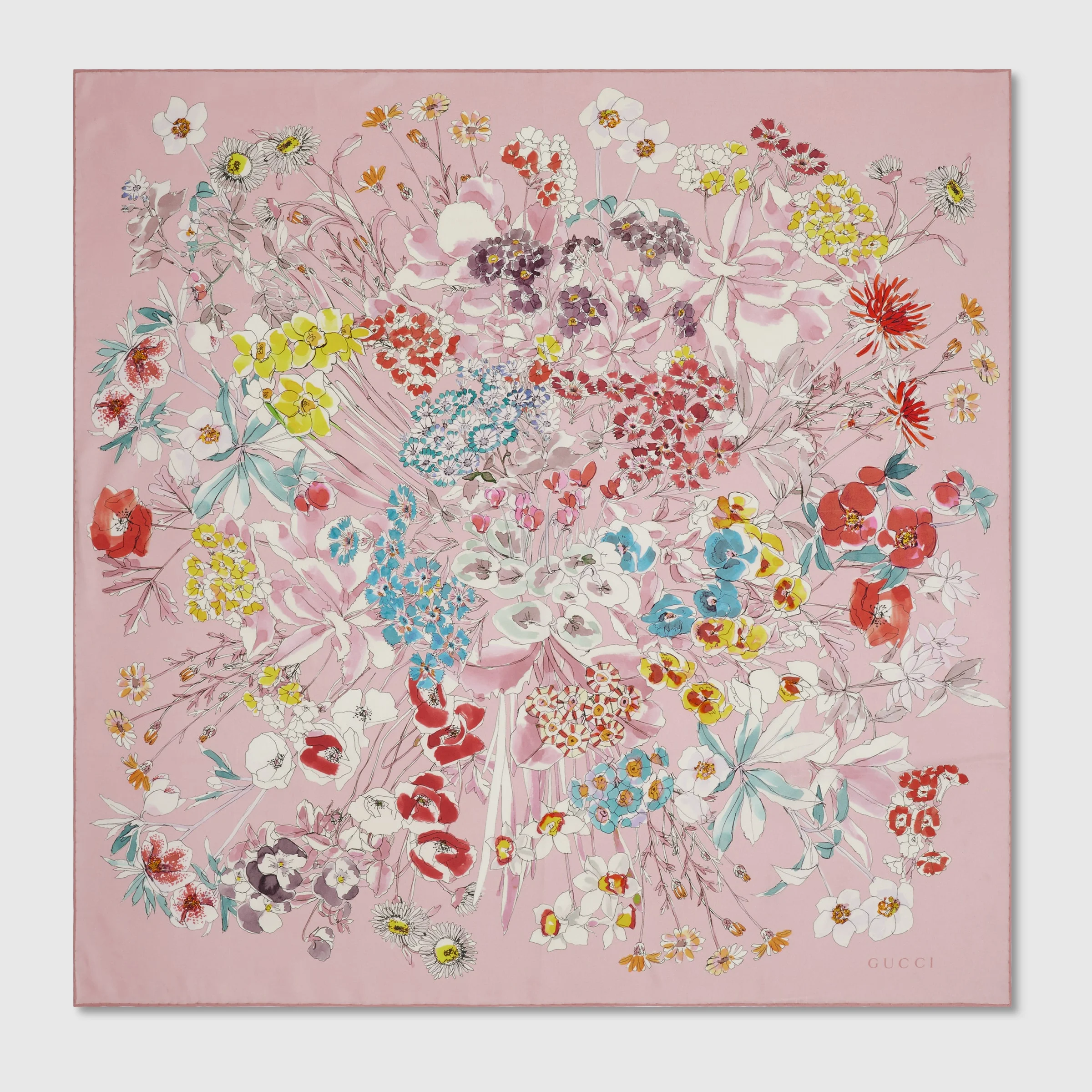 Printed silk carré - 1