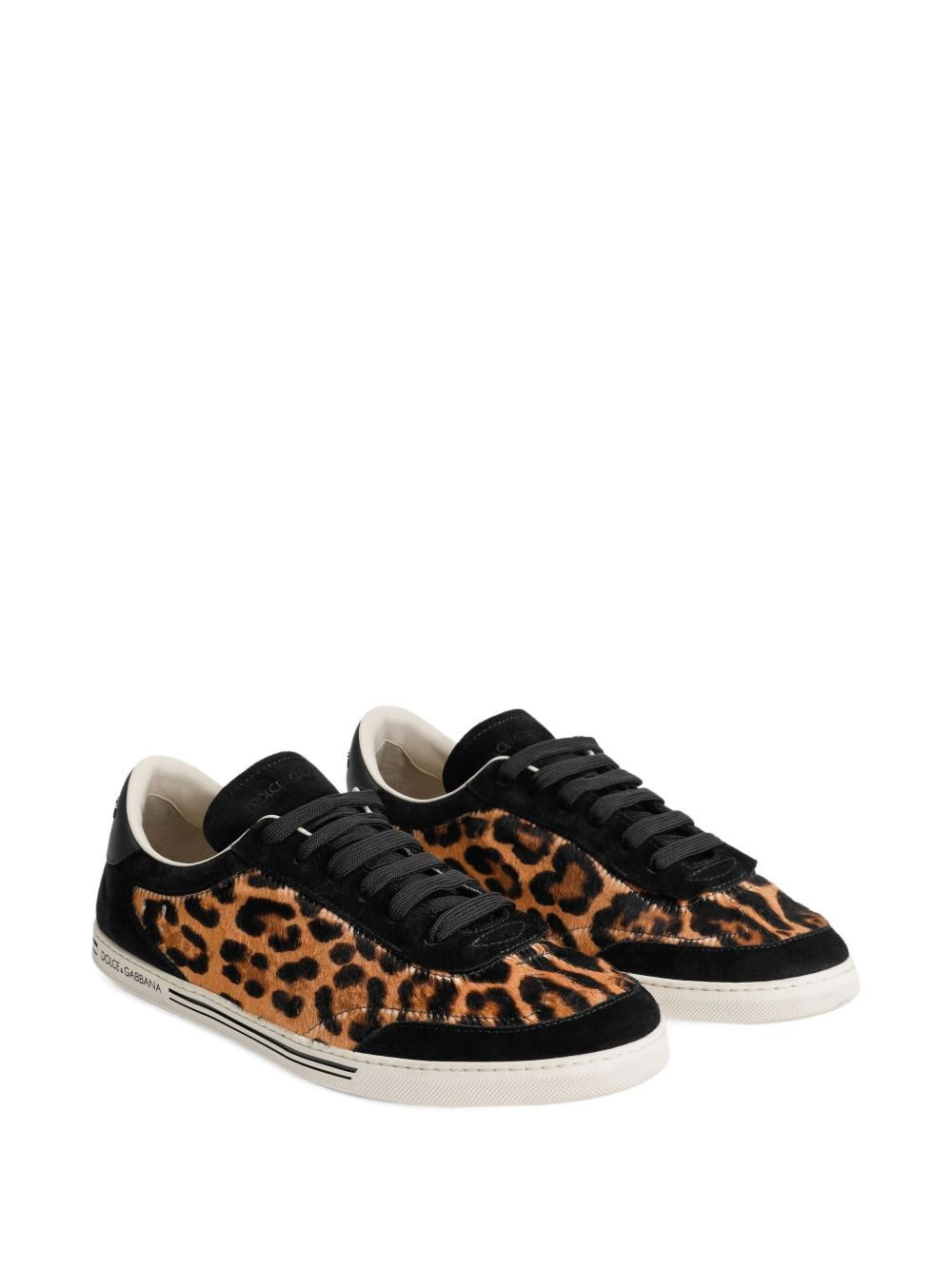 leopard-print suede trainers - 2