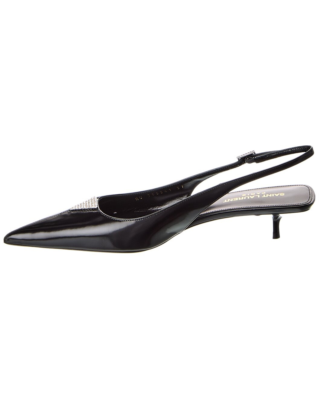 Saint Laurent Cherish 30 Leather Slingback Pump - 2
