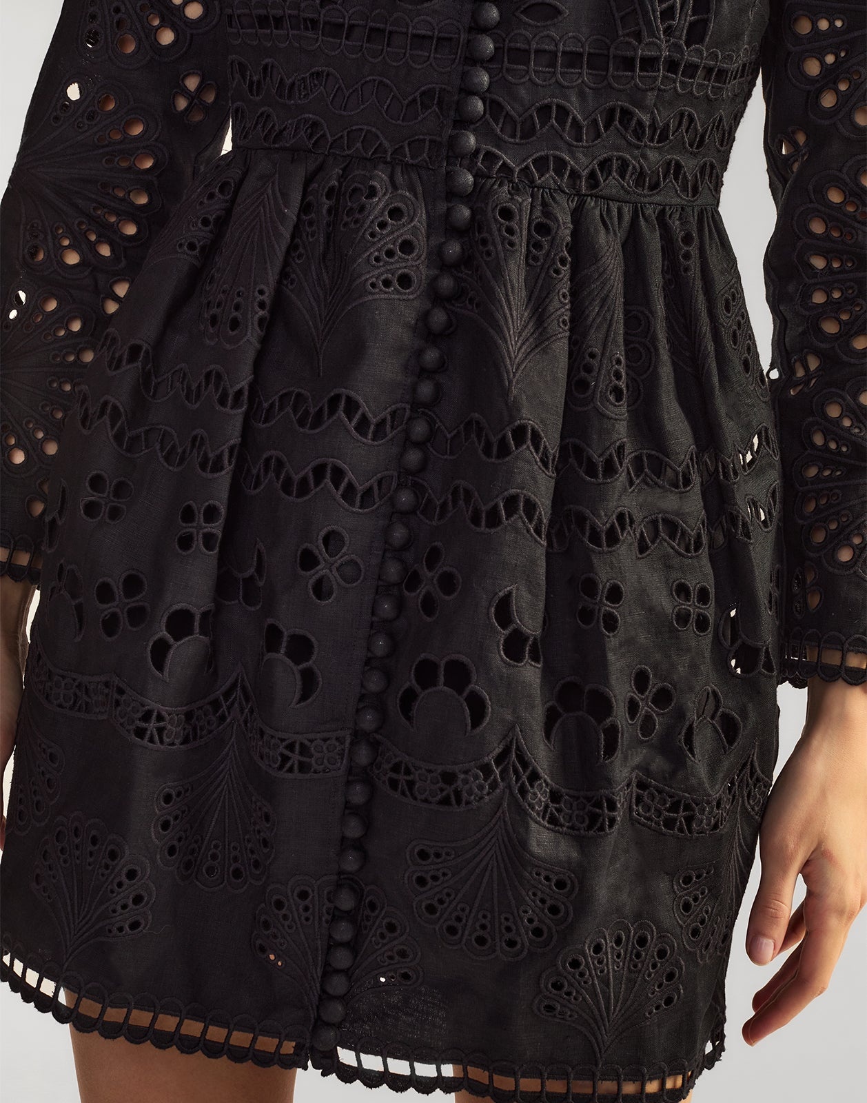 Eva Embroidered Mini Dress - 6