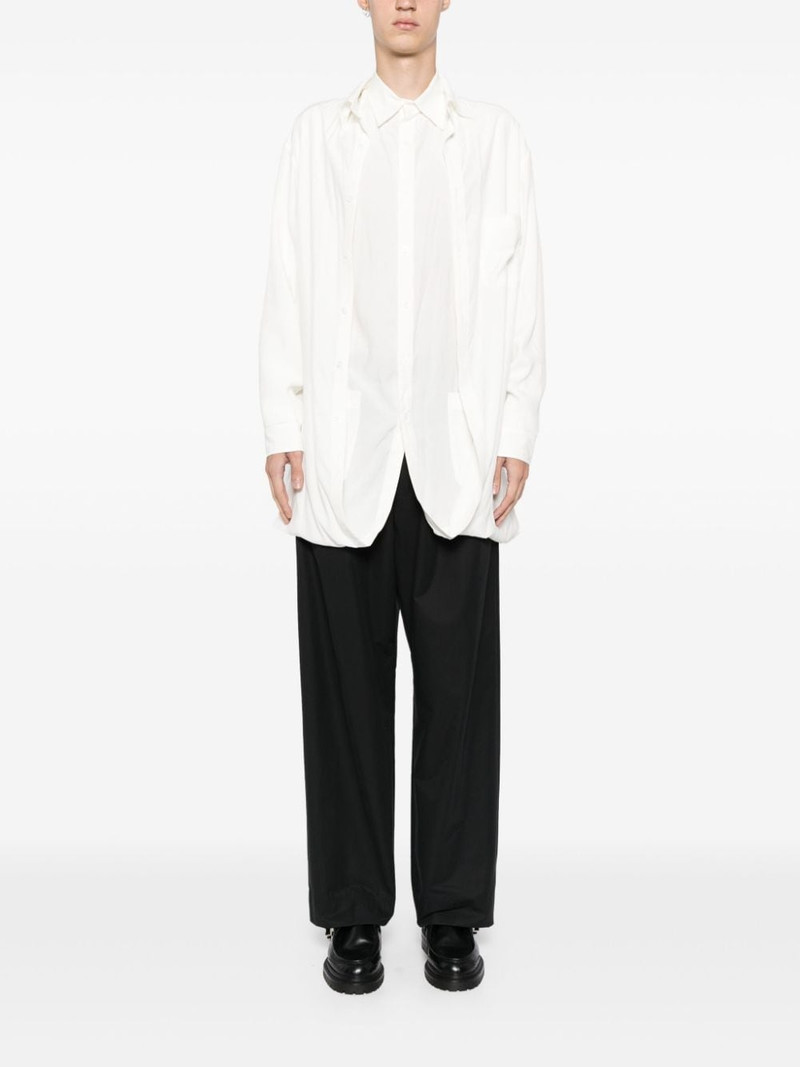 Yohji Yamamoto double-layered shirt outlook