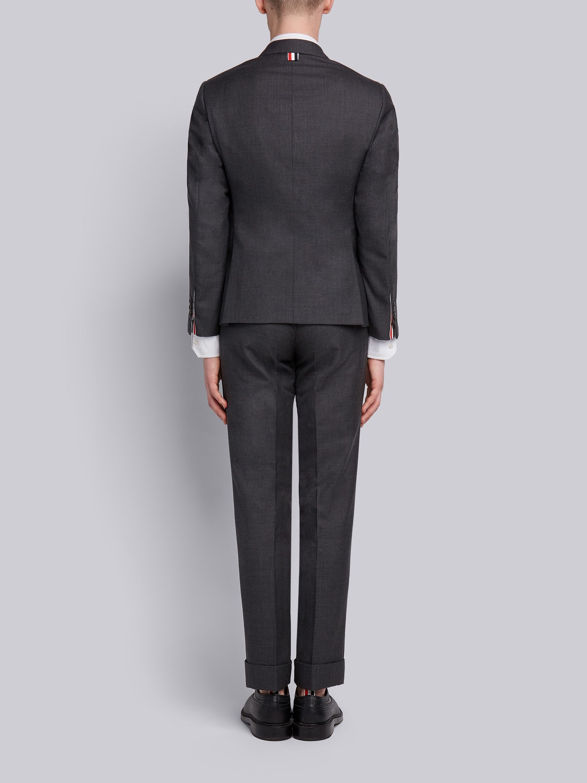 Thom Browne Dark Grey Super 120's Wool Twill Classic Suit