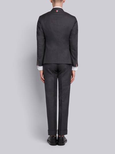 Thom Browne Dark Grey Super 120's Wool Twill Classic Suit and Tie outlook