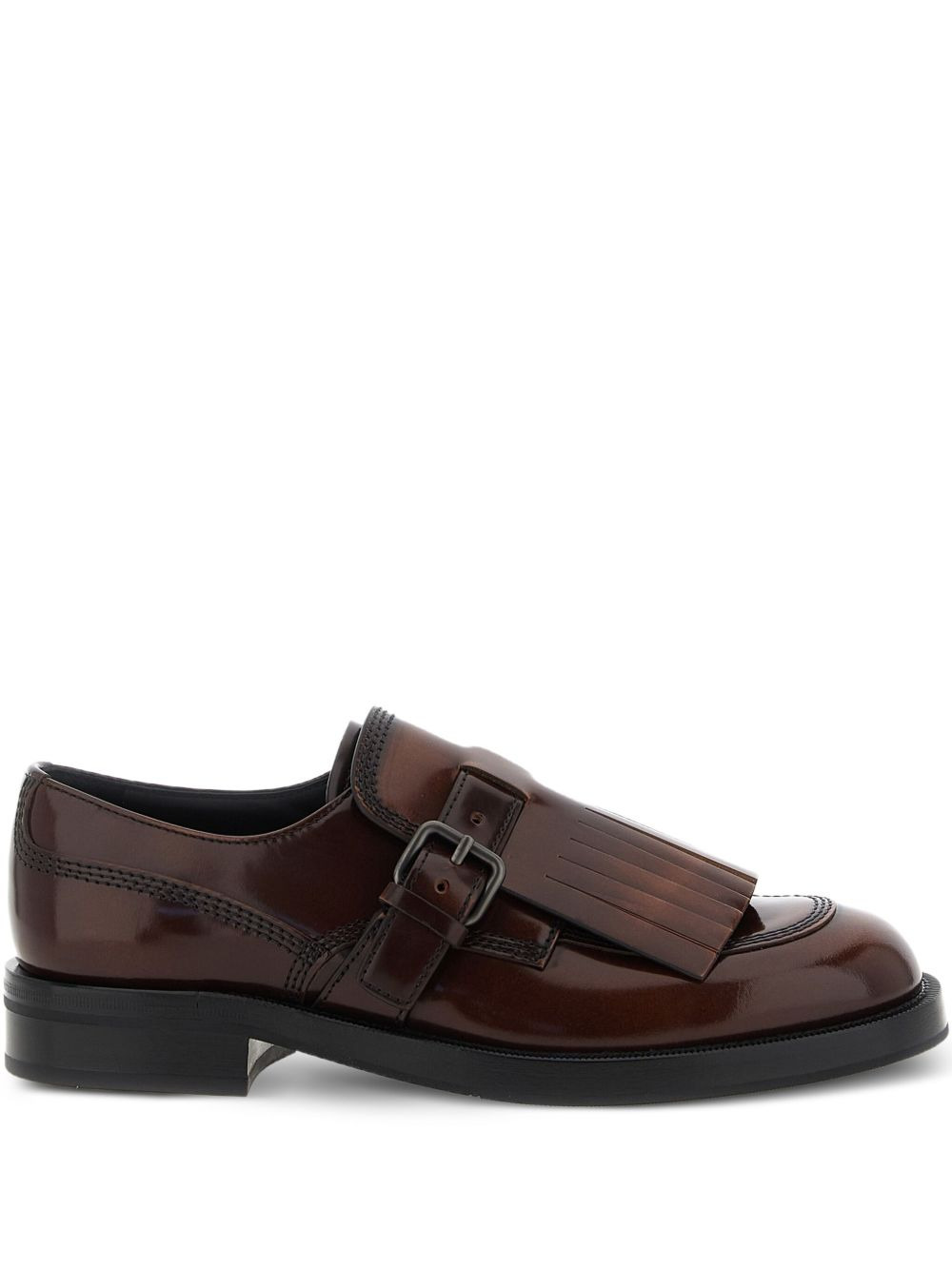 fringe-detail monk shoes - 1