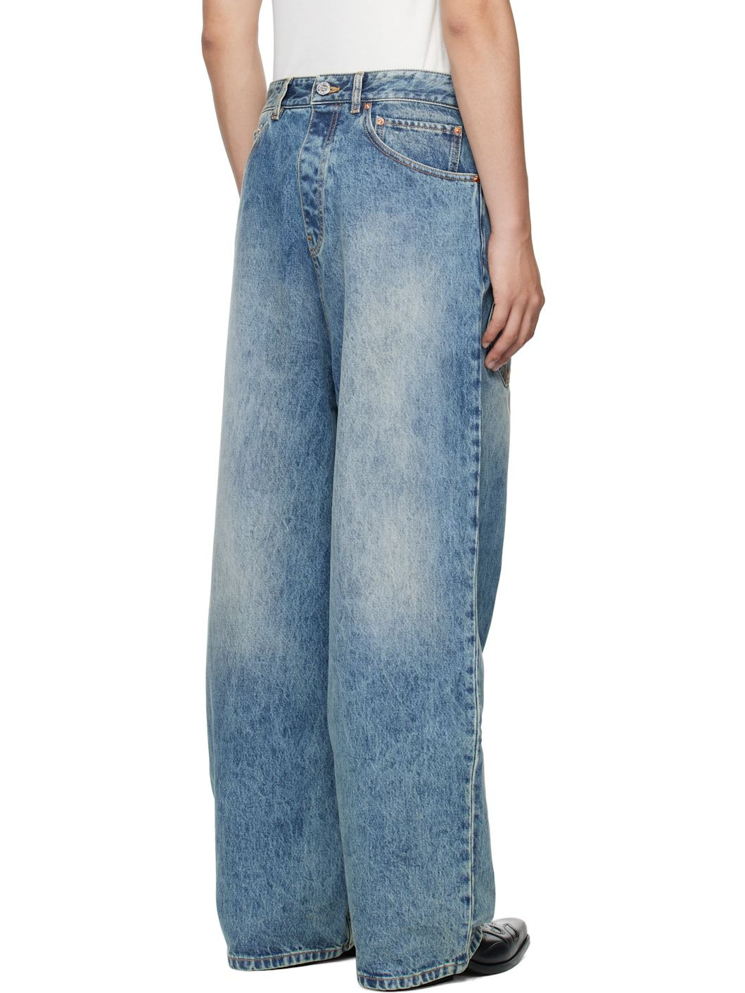 Blue Back to Front Jeans - 3