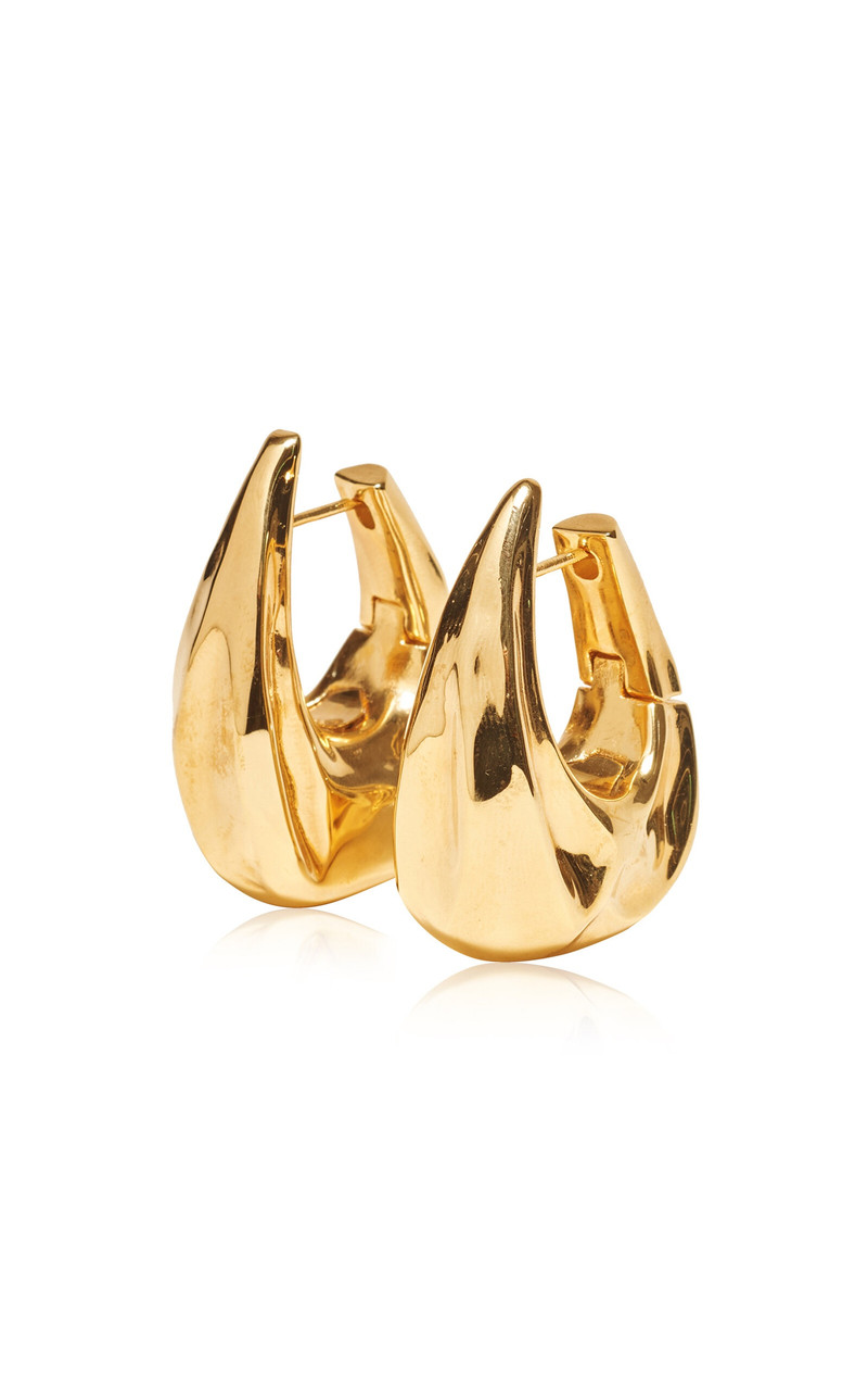 Olivia Medium 18k Gold-Plated Earrings gold - 1