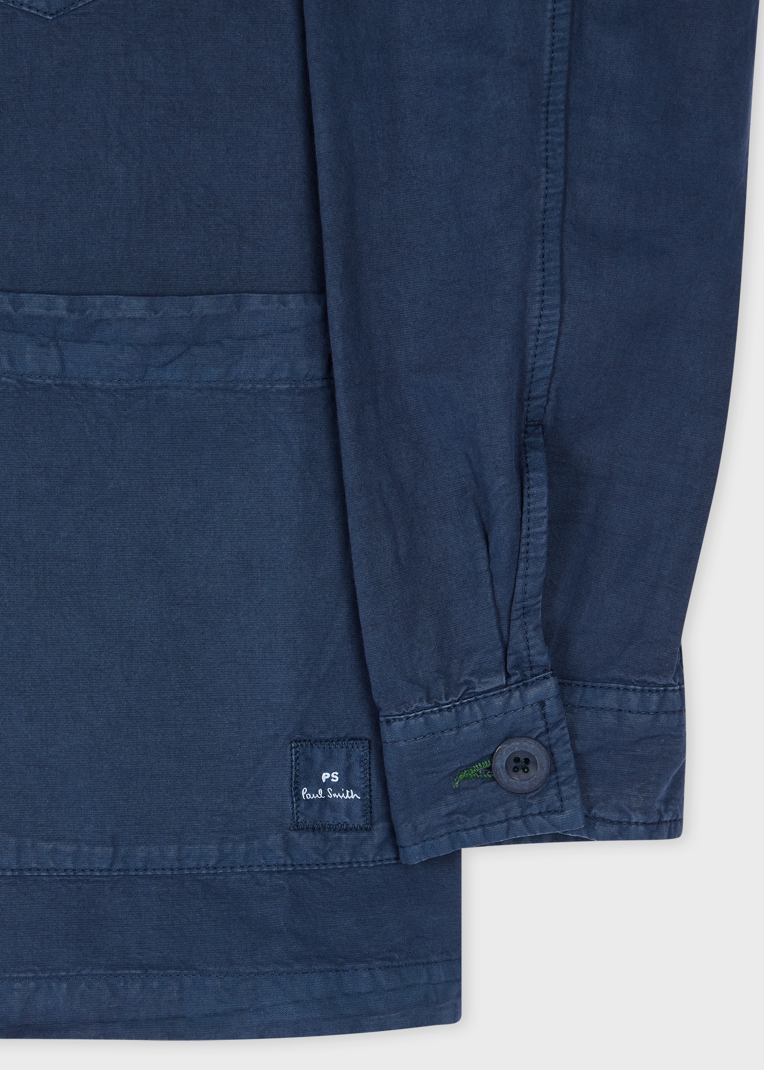 Navy Cotton-Linen Work Jacket - 3