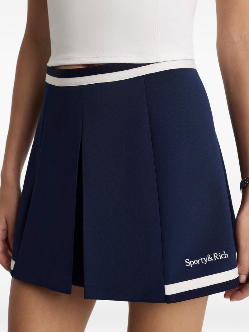 Mila pleated stripe mini skirt 5