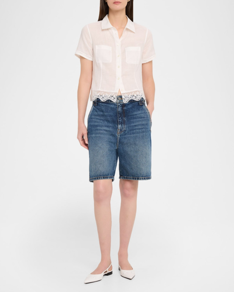 FRAME The Embroidered Seaside Shirt outlook