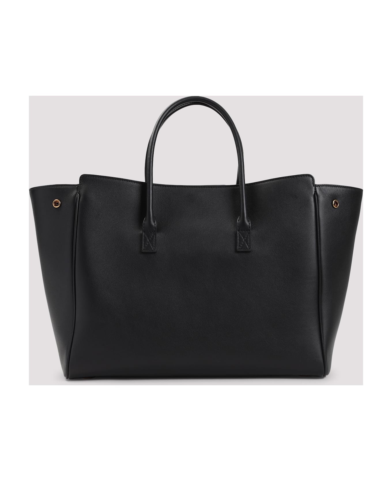 Black Leather Small Carry All Hempton Handbag - 2