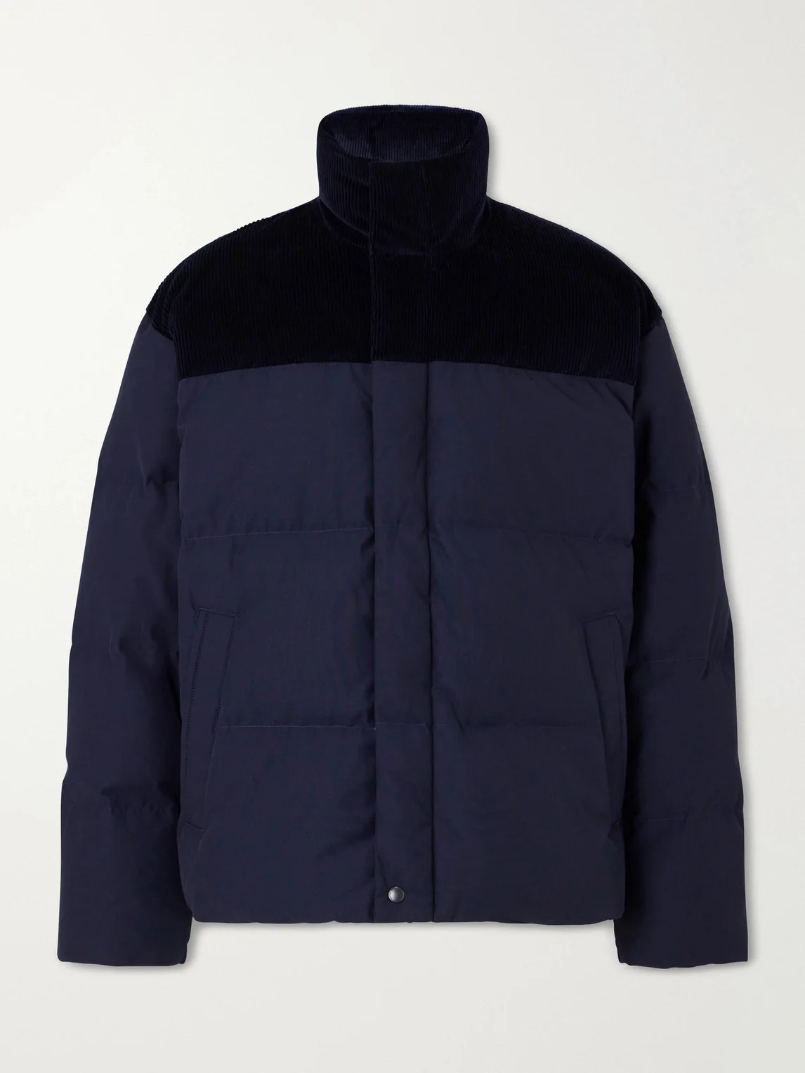 Sterling Corduroy-Trimmed Quilted Shell Down Jacket - 1