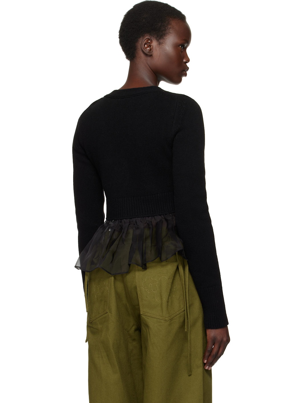 Black Phlox Cardigan - 3