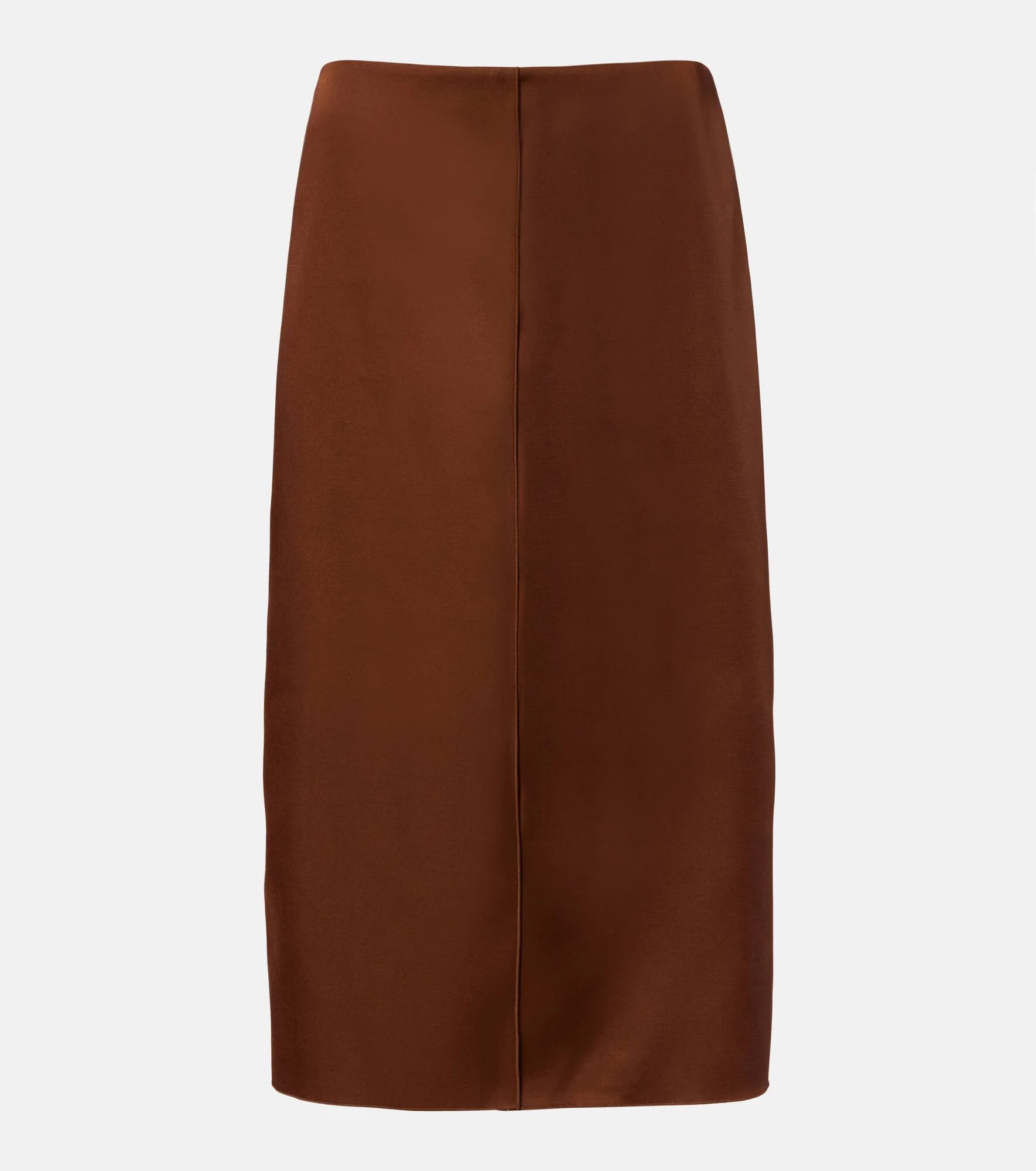 Shiny Statement high-rise duchesse pencil skirt - 1