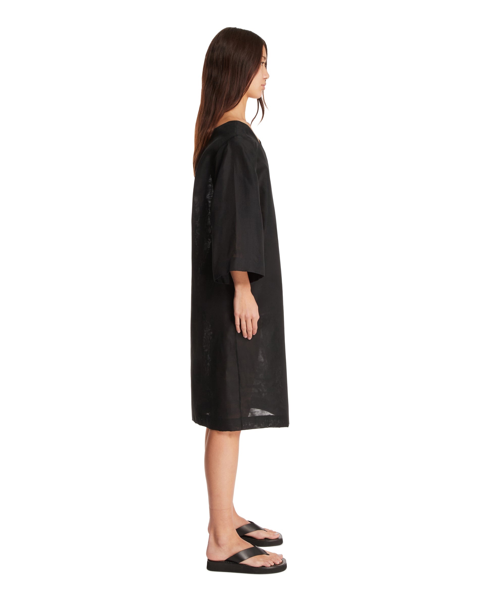 Black Asymmetric Dress - 5