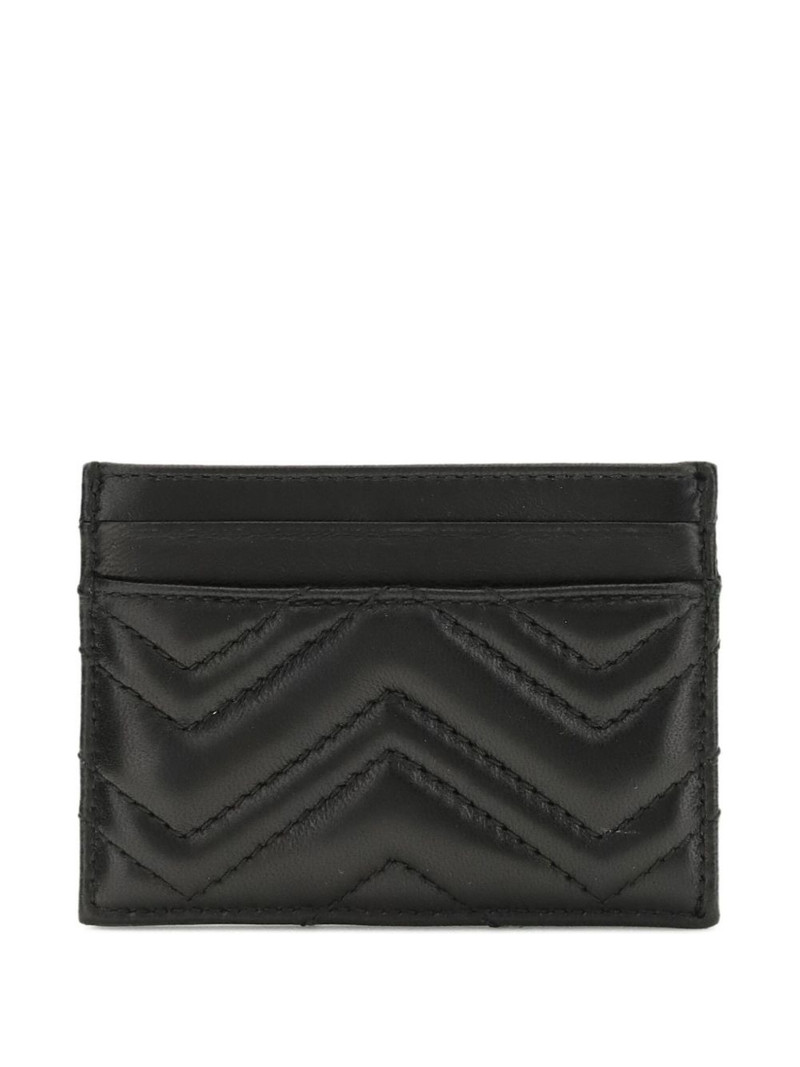 GUCCI GG Marmont chevron card holder outlook