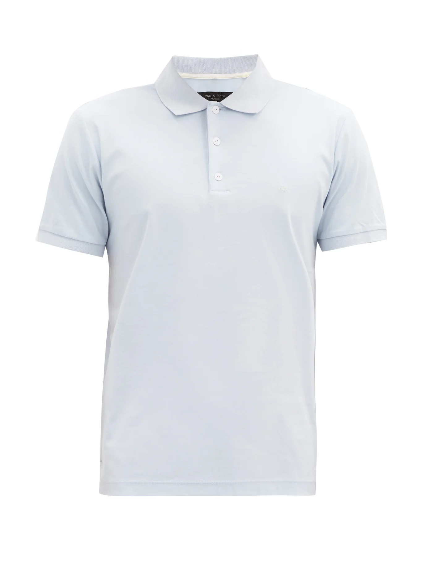 Logo-embroidered cotton-piqué polo shirt - 1