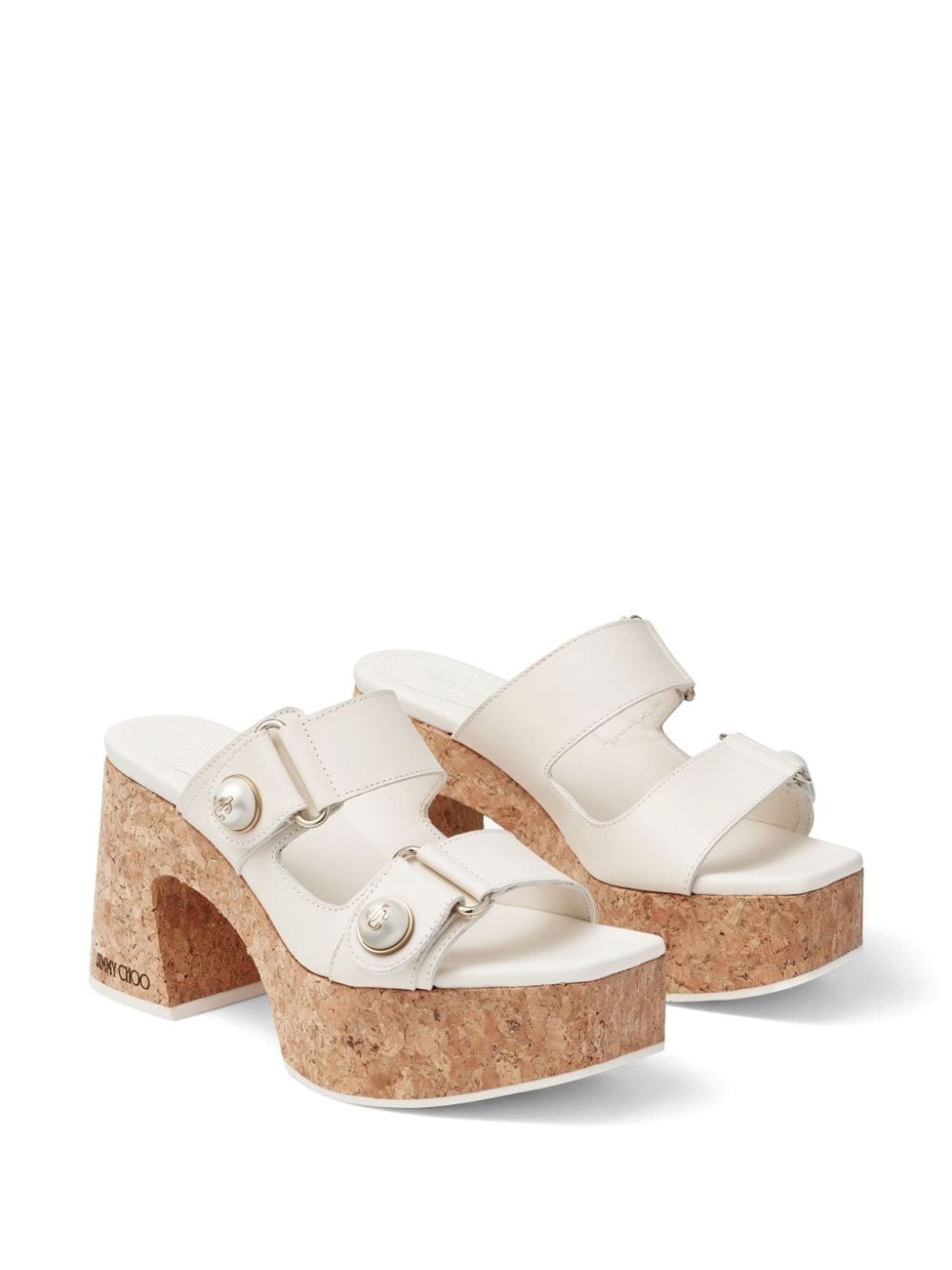 Fayence 95mm leather platform sandals - 2