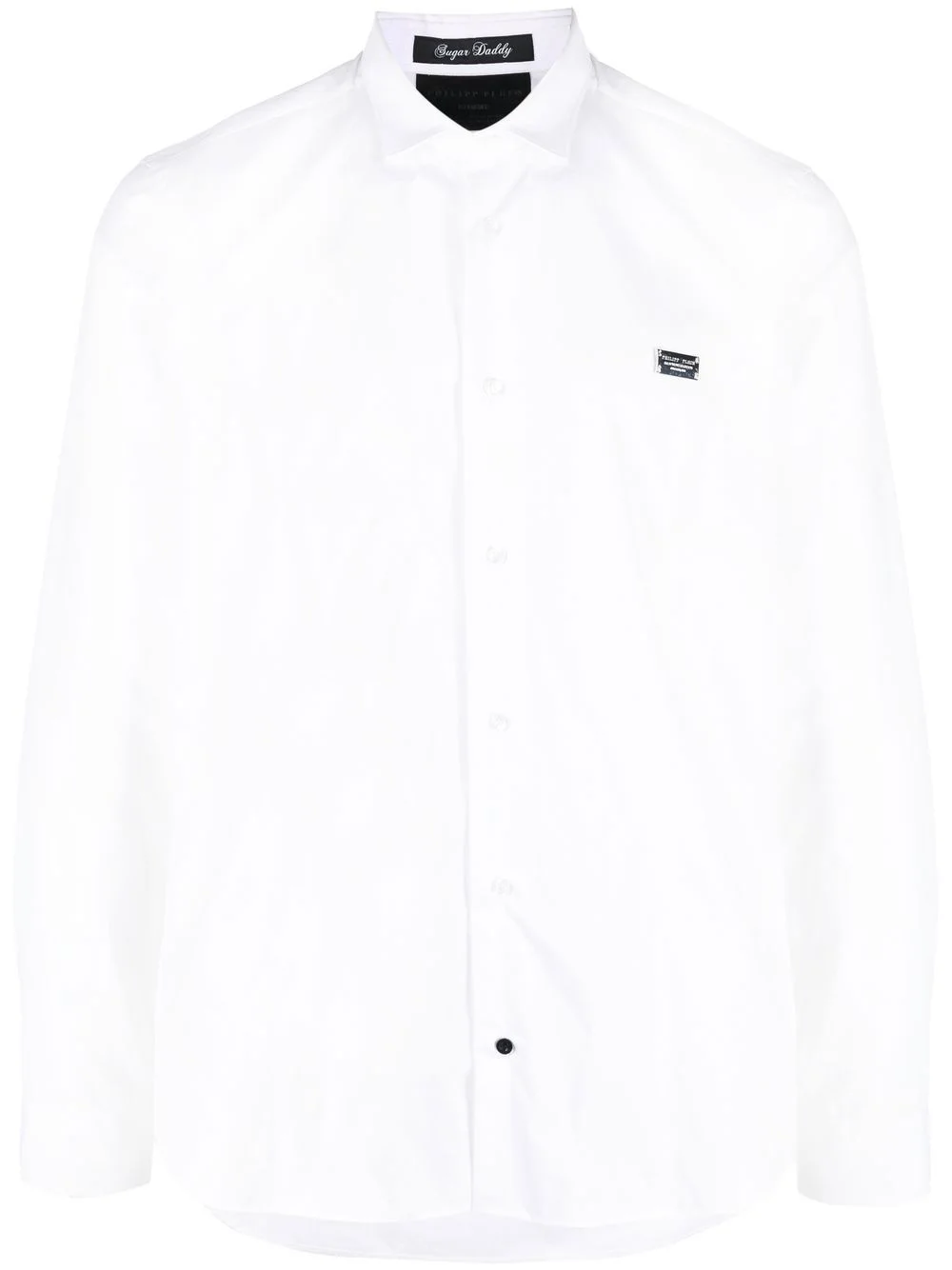 snake detail long-sleeve shirt - 1