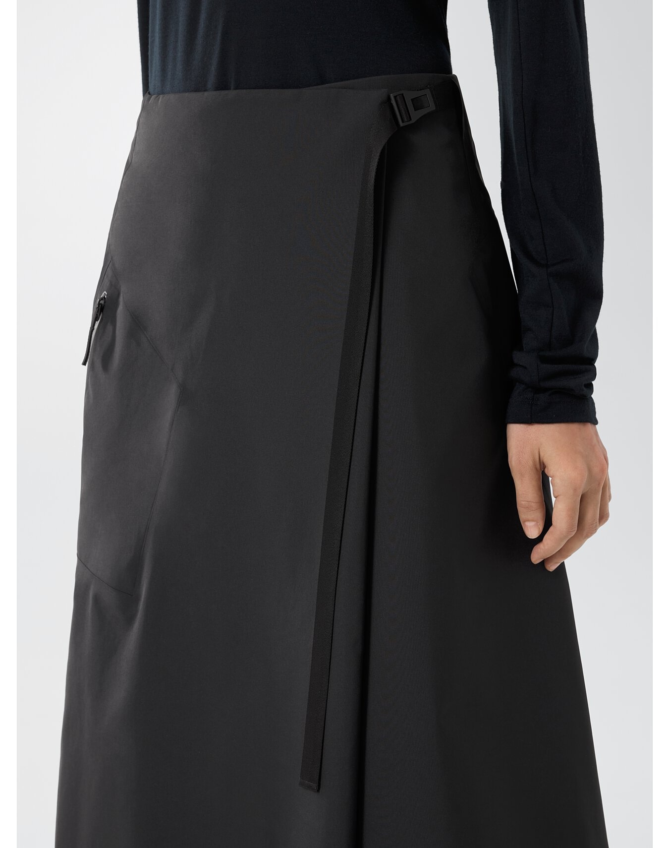 ☆2024ss☆VEILANCE LOTA SKIRT BLACK XS womens-incu-951_9b19ed1b-6c23-