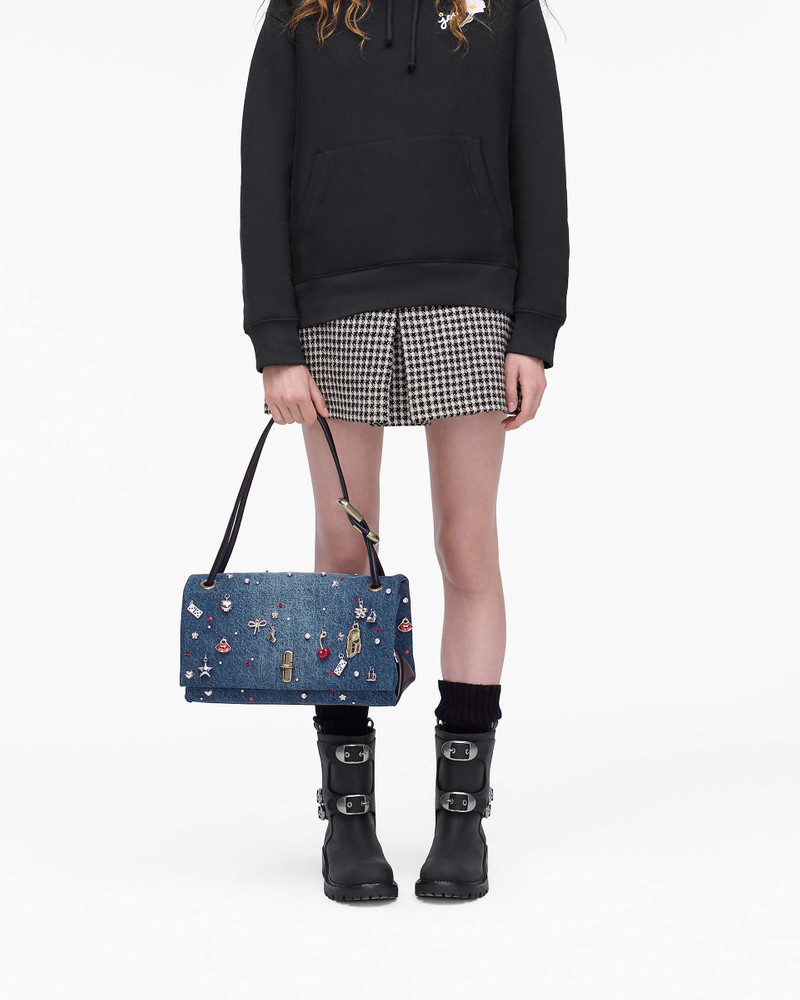 THE TRINKET CHARM DENIM LARGE DUAL BAG 9