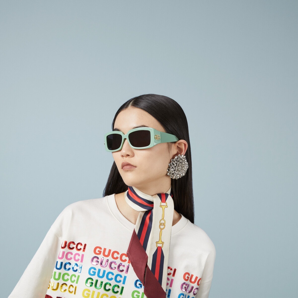 Rectangular frame sunglasses - 3