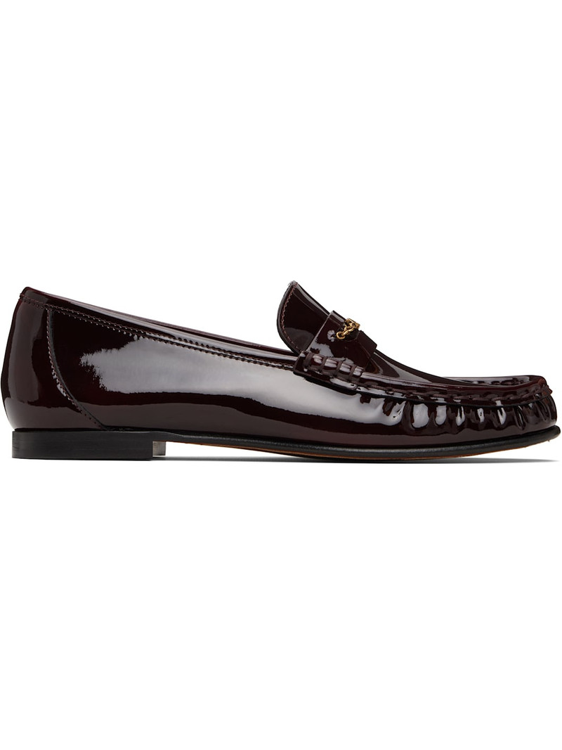 Burgundy 'Chloé' Loafers 1