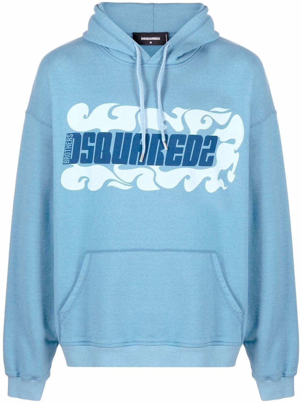 logo-print relaxed hoodie - 1