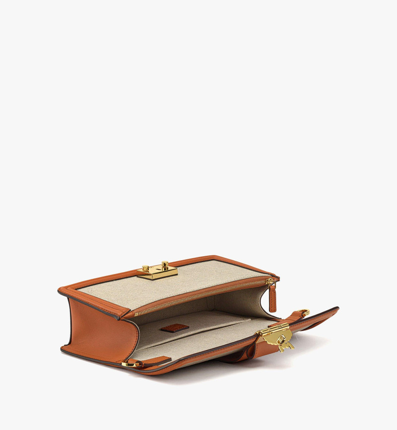 Tracy Shoulder Bag in Linen Leather Mix 3