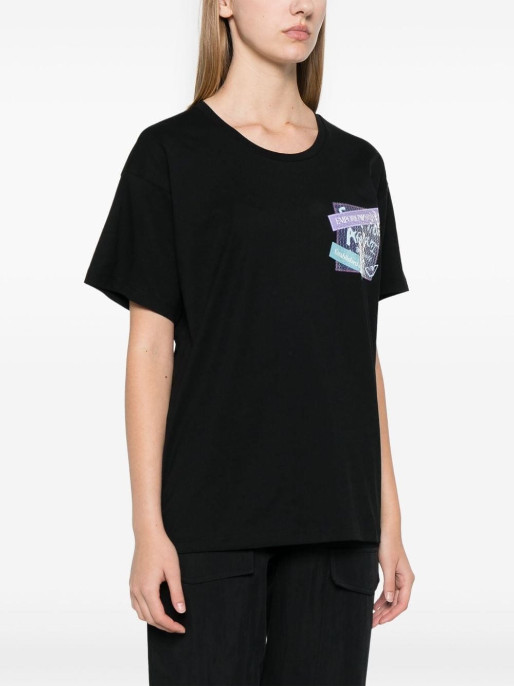 logo-print T-shirt - 3