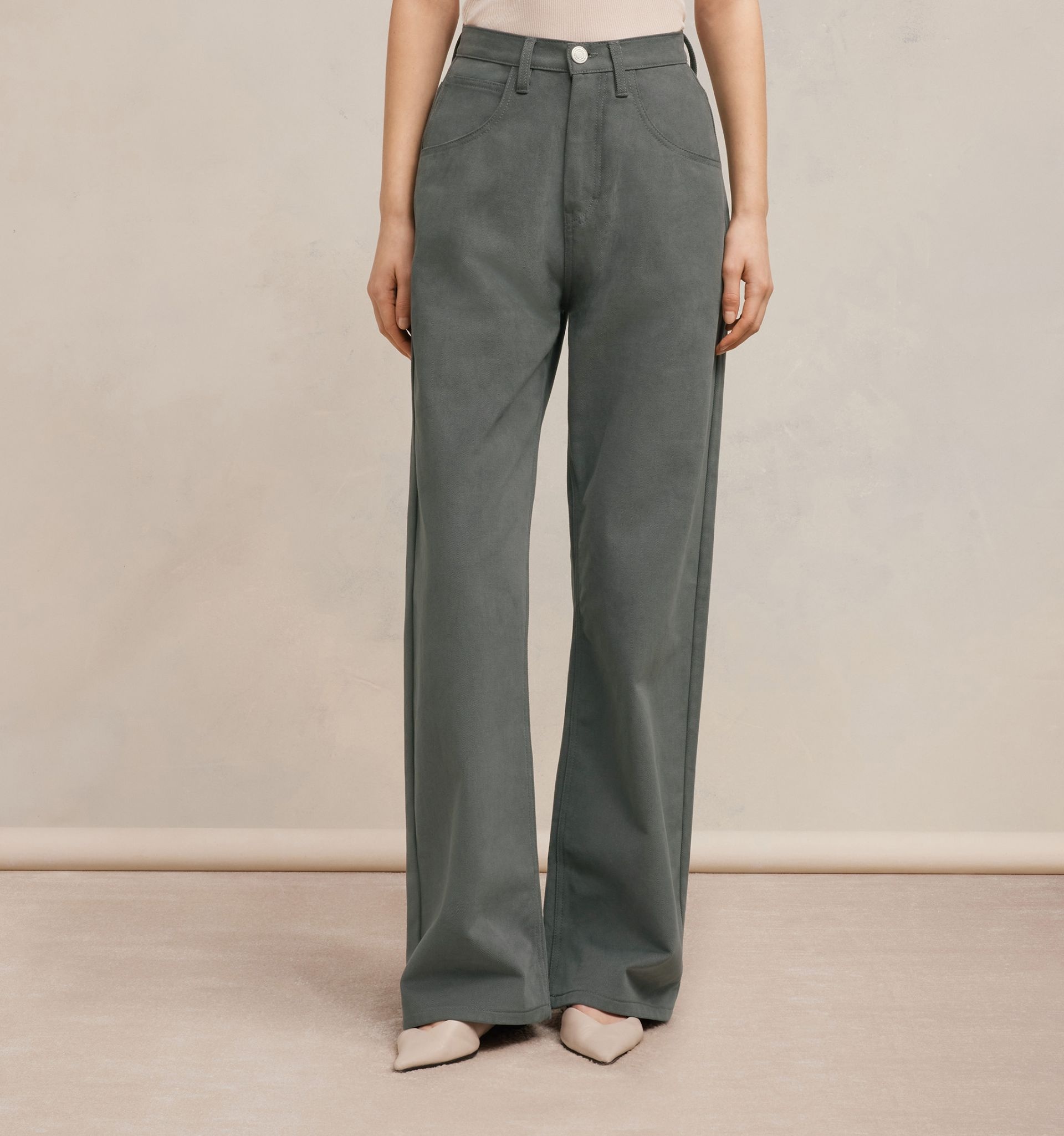 Straight Relaxed Trousers - 6