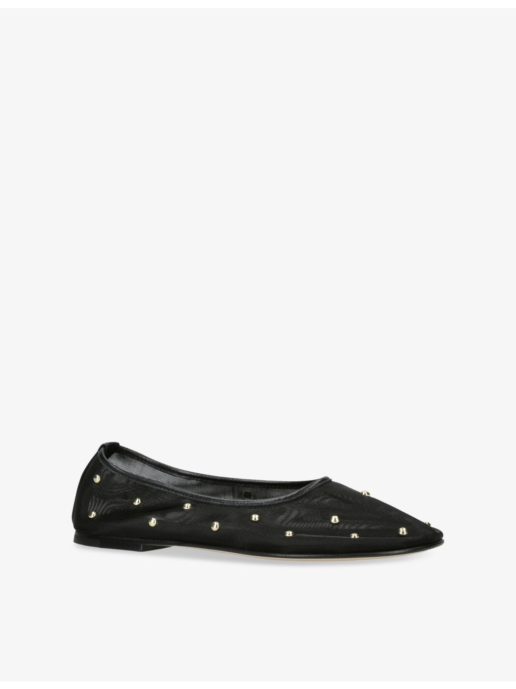 Balla Mesh-Stud Ballet Flats - 3