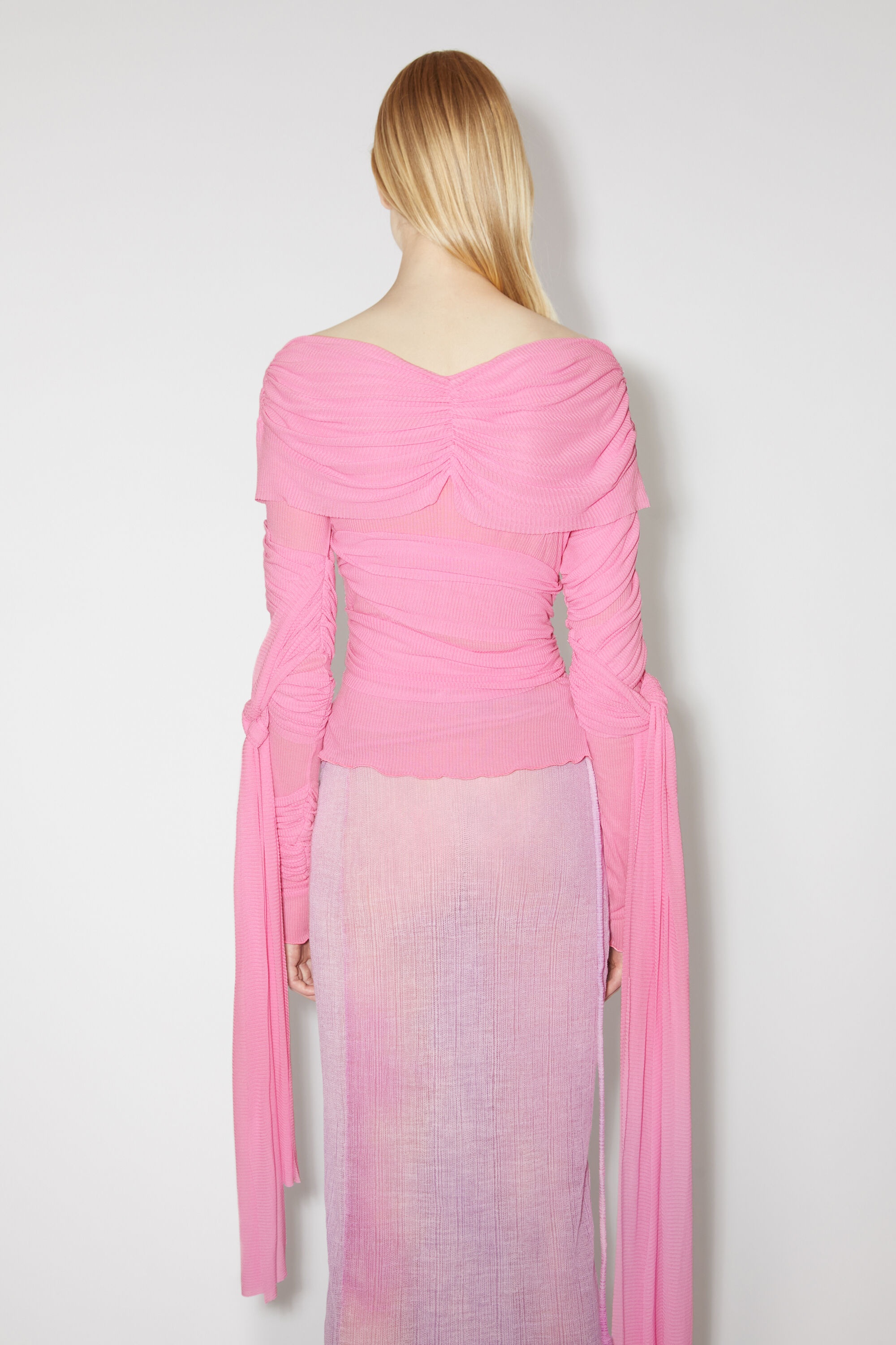 Draped top - Pink - 3