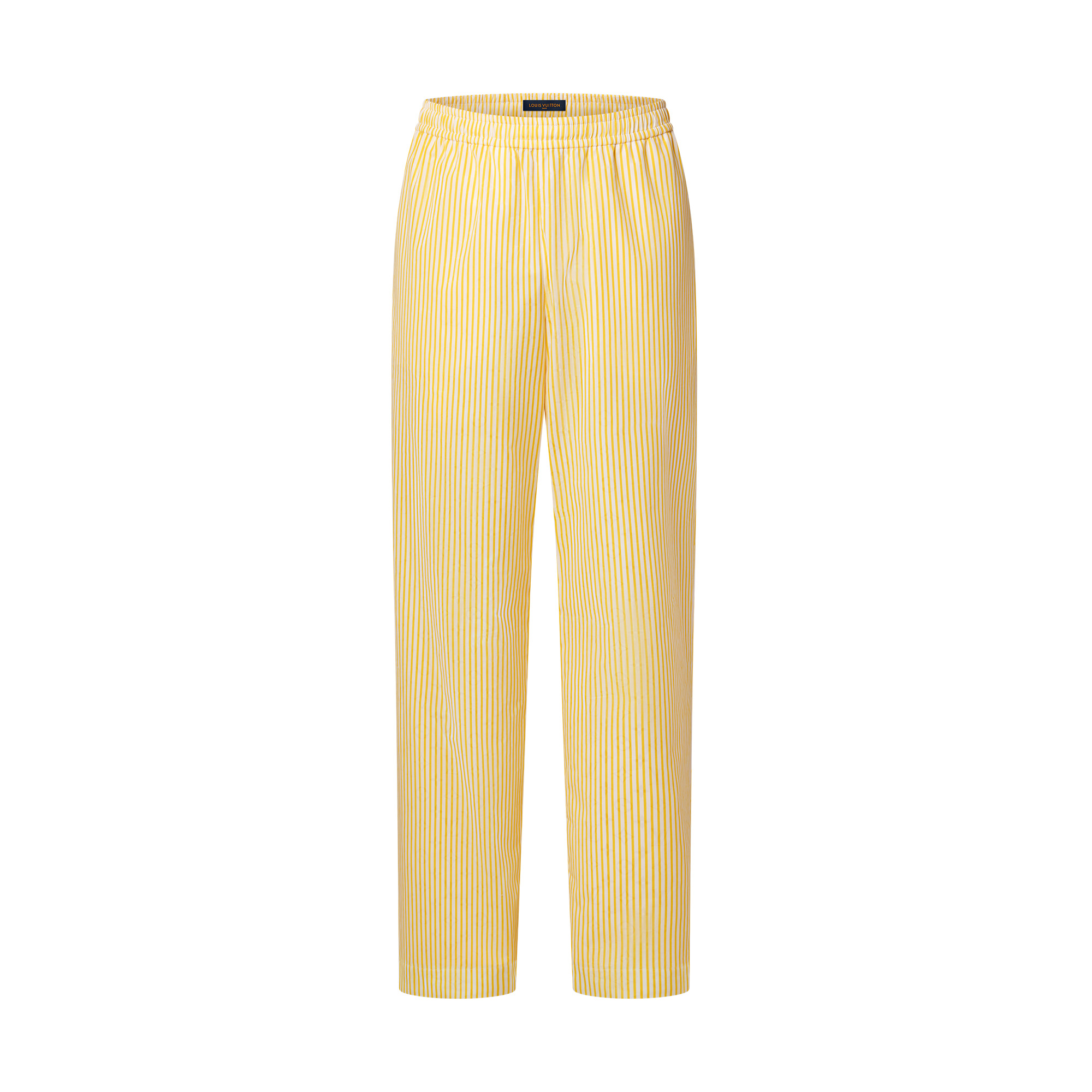 Monogram Striped Drawstring Pants - 1