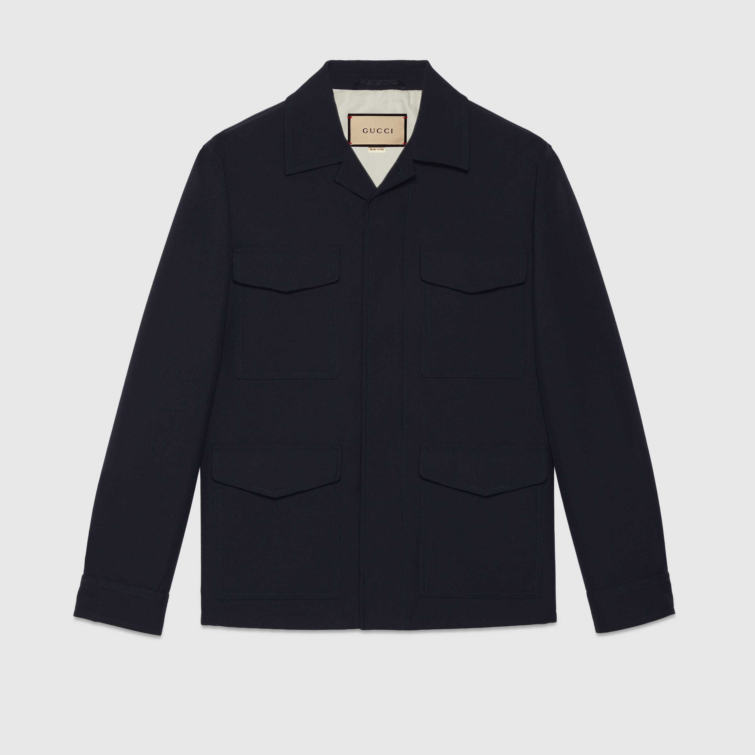 Wool twill jacket - 1