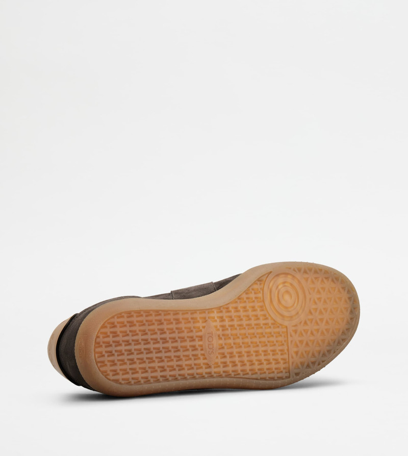 TOD'S TABS SNEAKERS IN NUBUCK - GREY, BROWN 4