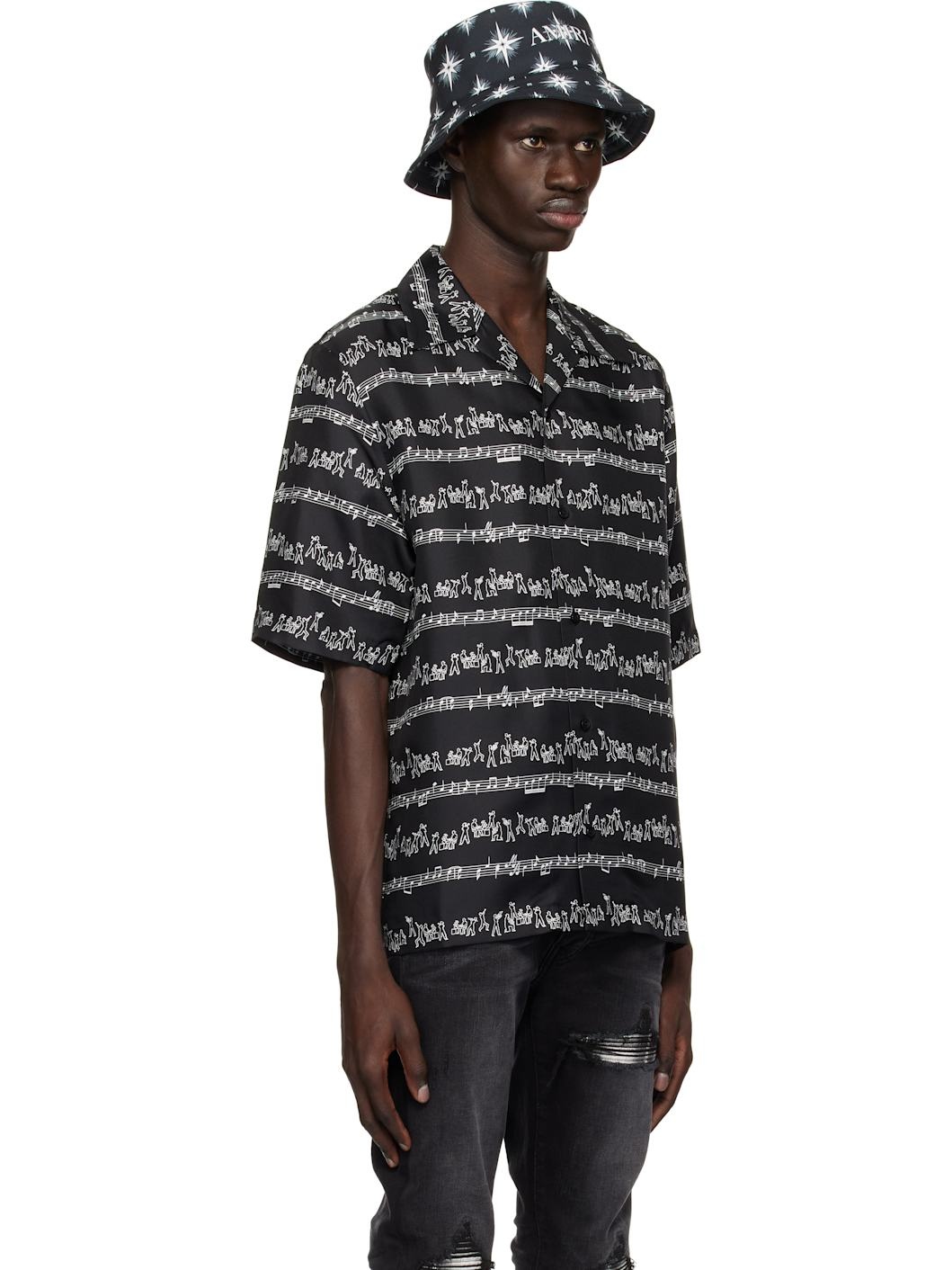 Black Jazz Band Bowling Shirt - 2
