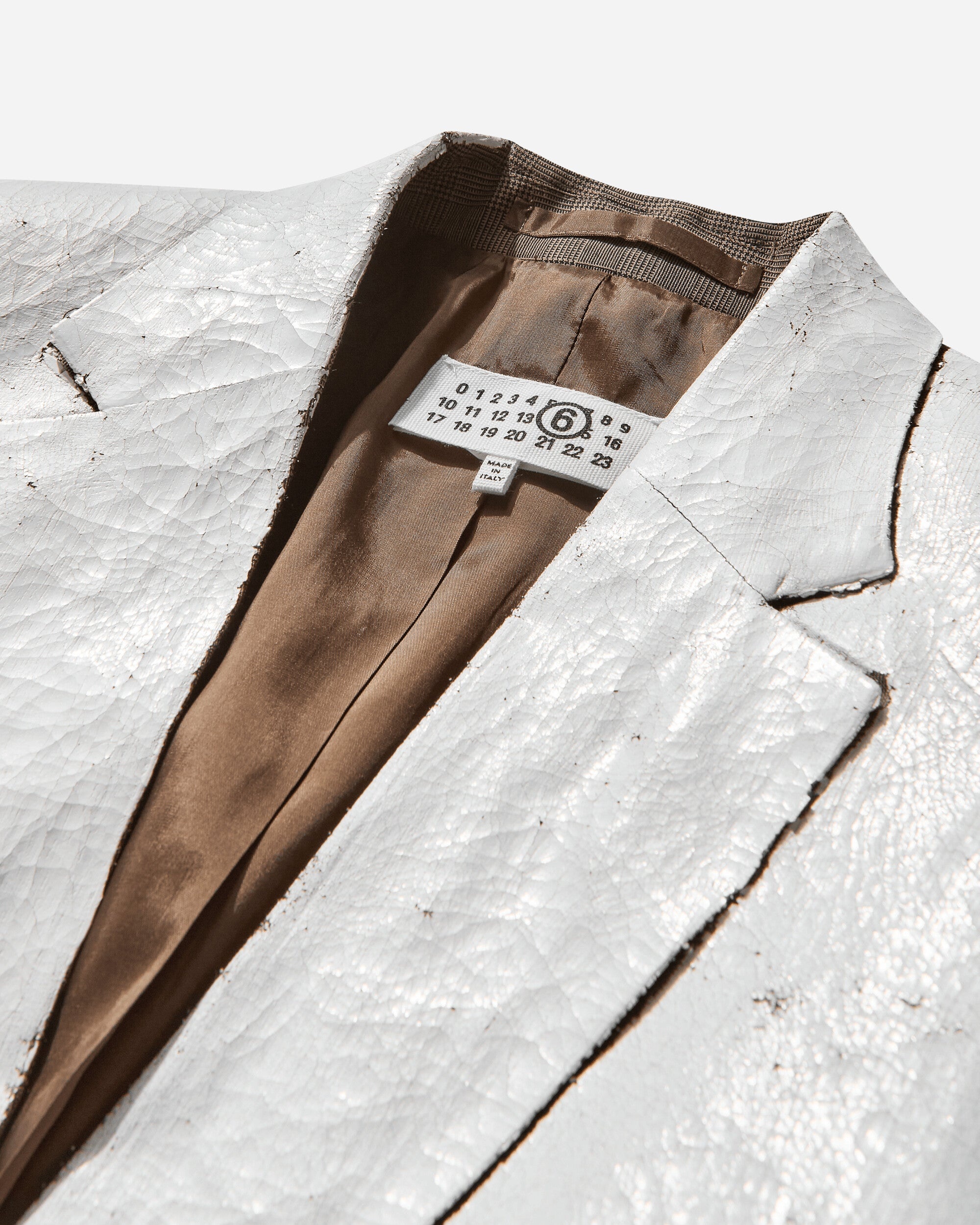 Women's Painted Blazer White - 3