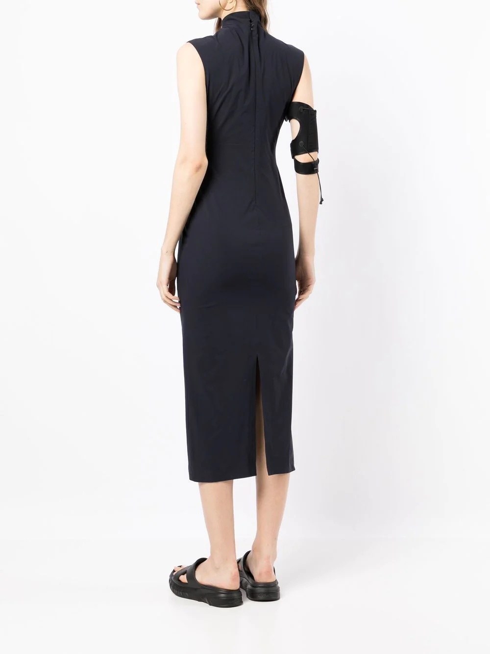 fitted midi dress - 4