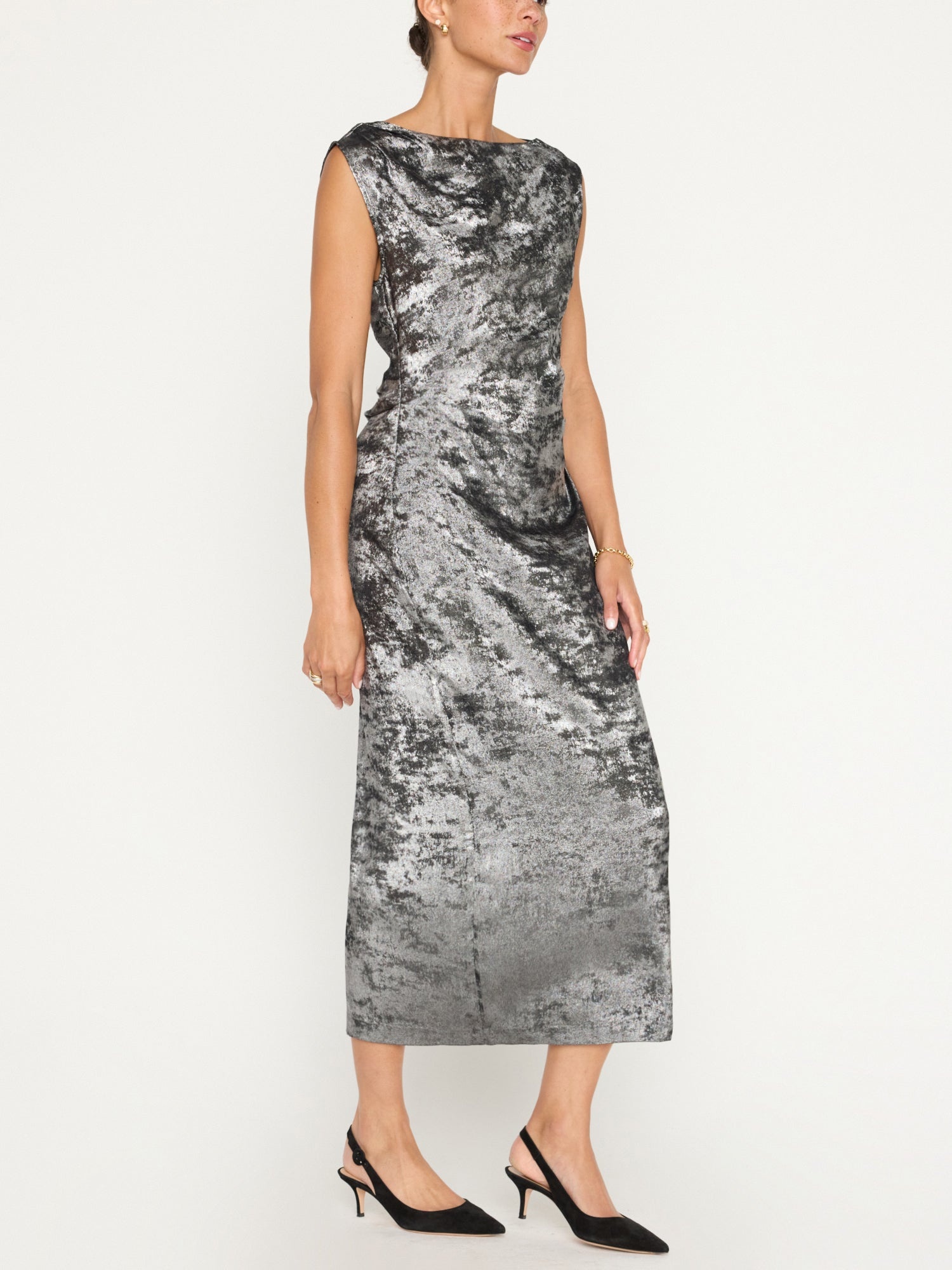 The Trey Draped Waist Dress - 6
