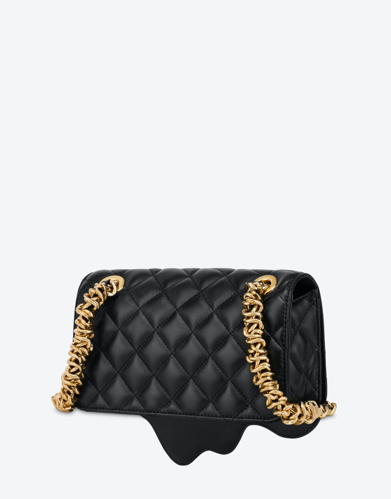 MORPHED LETTERING QUILTED SHOULDER BAG 2