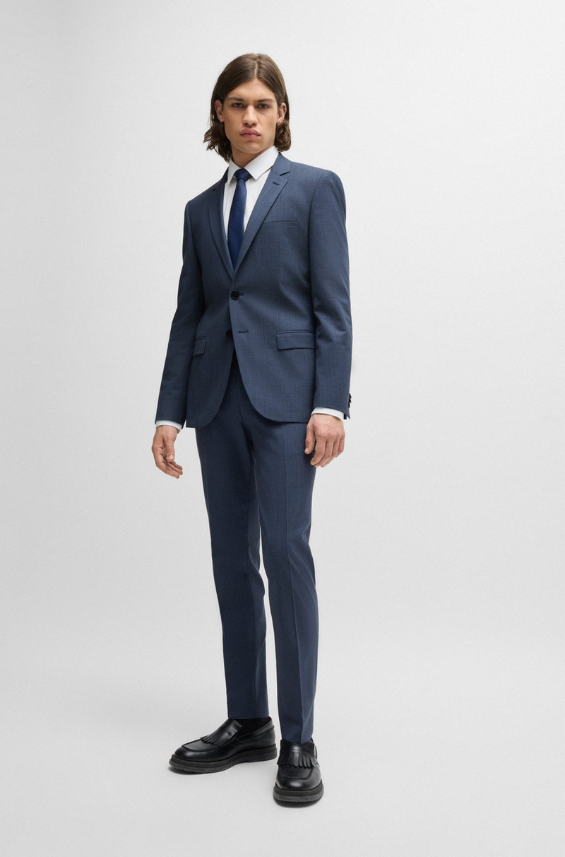 HUGO EXTRA-SLIM-FIT JACKET IN HOUNDSTOOTH STRETCH FABRIC outlook