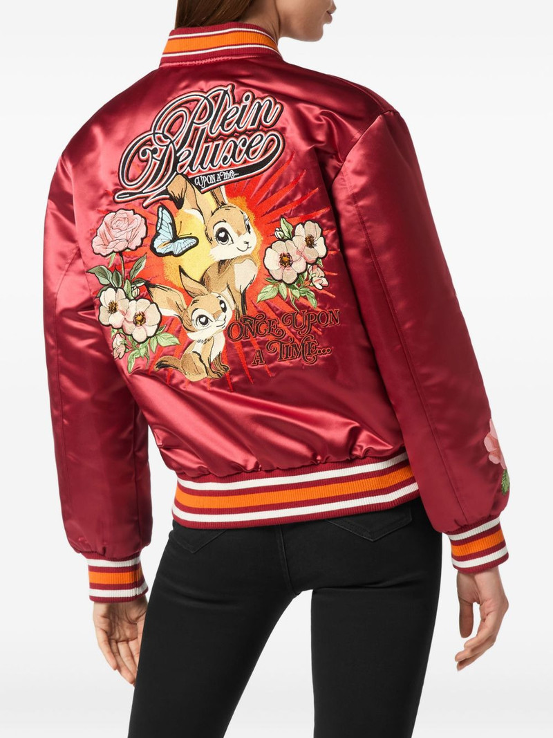 embroidered satin bomber jacket 4