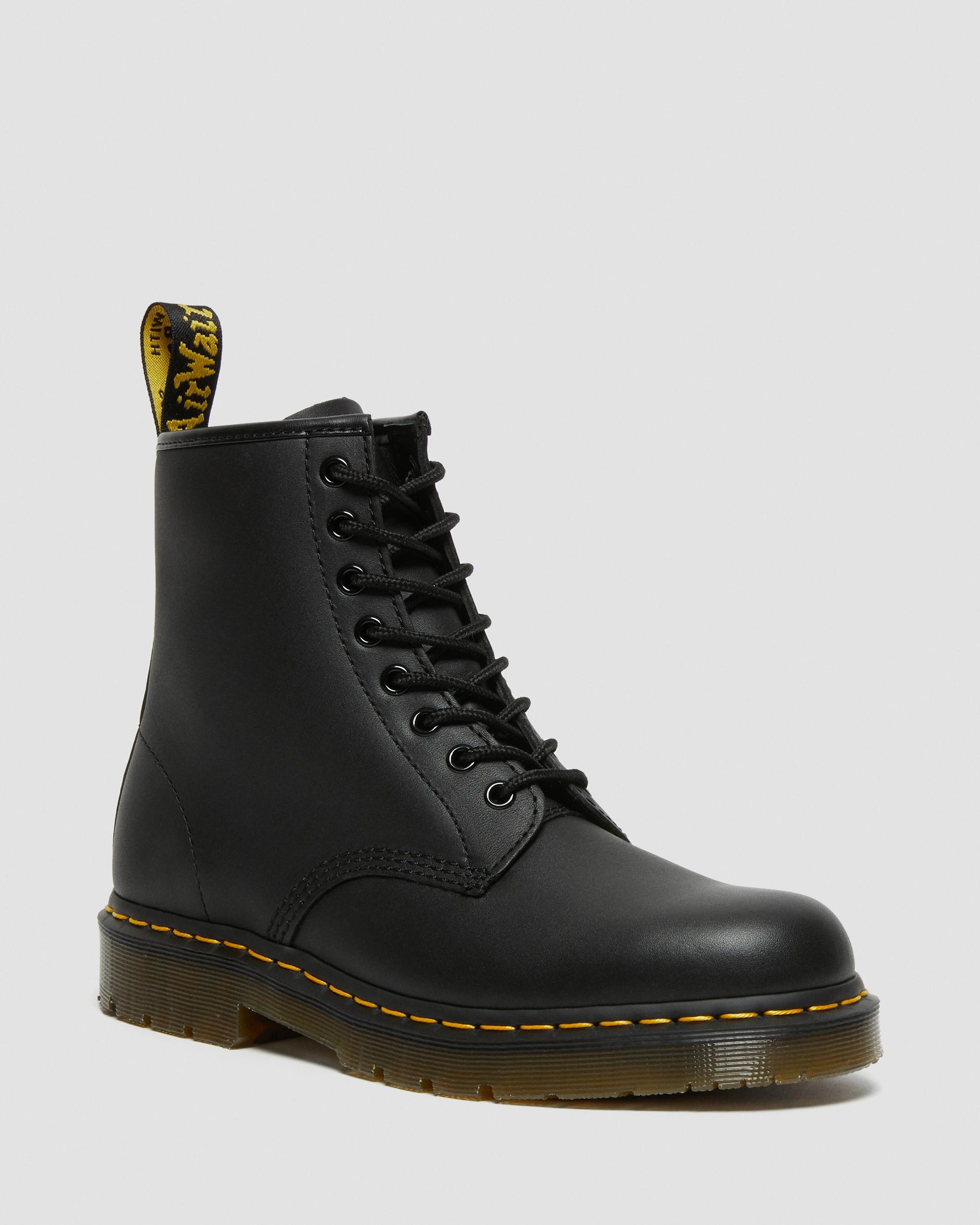 1460 Slip Resistant Leather Lace Up Boots - 5