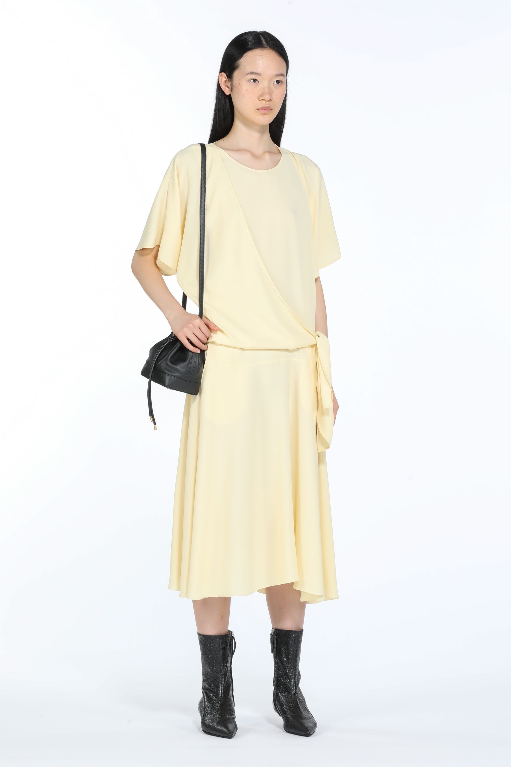 DETACHABLE-SLEEVE DRESS - 4
