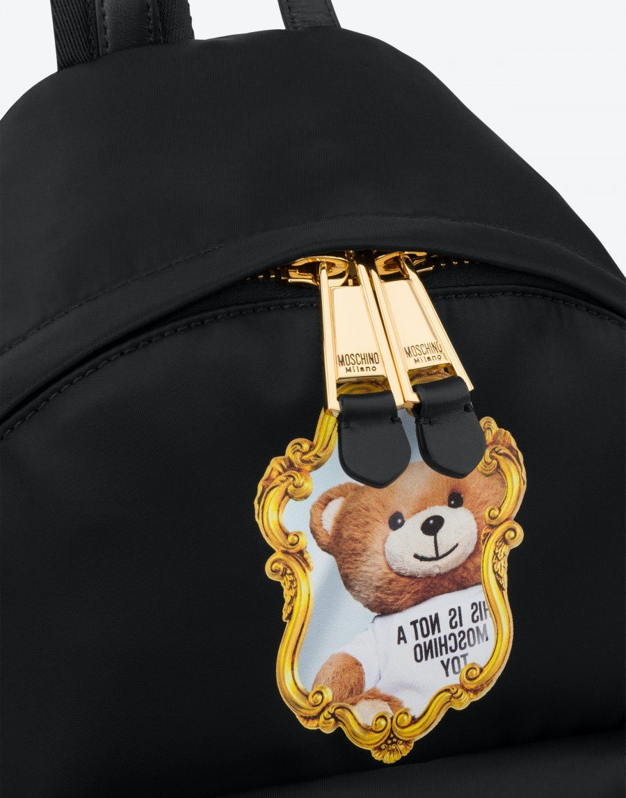 NYLON MIRROR TEDDY BEAR BACKPACK - 4