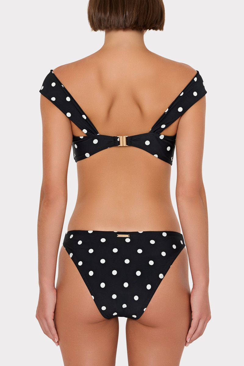 Olivia Polka Dot Draped Bandeau Top 8