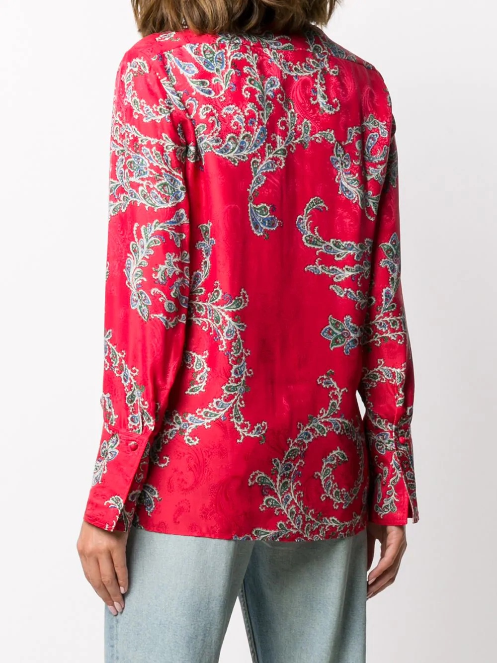 floral long-sleeve shirt - 4